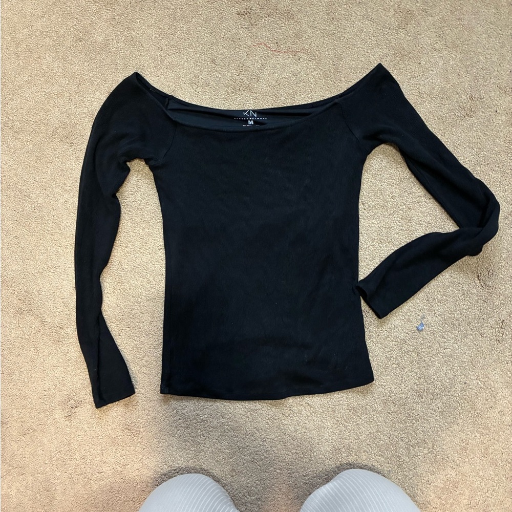 Klassy Network Off-Shoulder Top